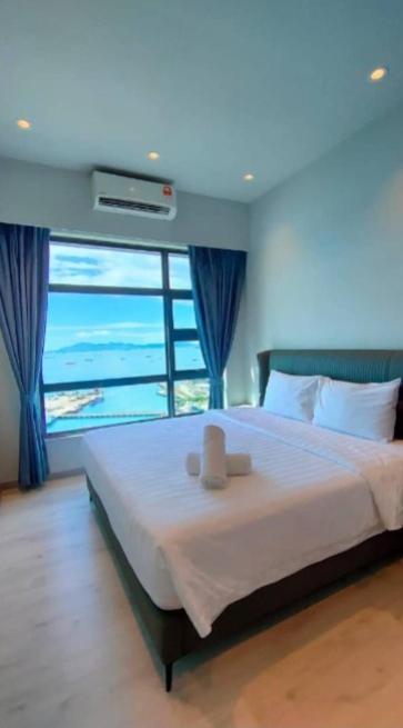 Jesselton Quay Seaview # Chariskey Suites Kota Kinabalu Bagian luar foto